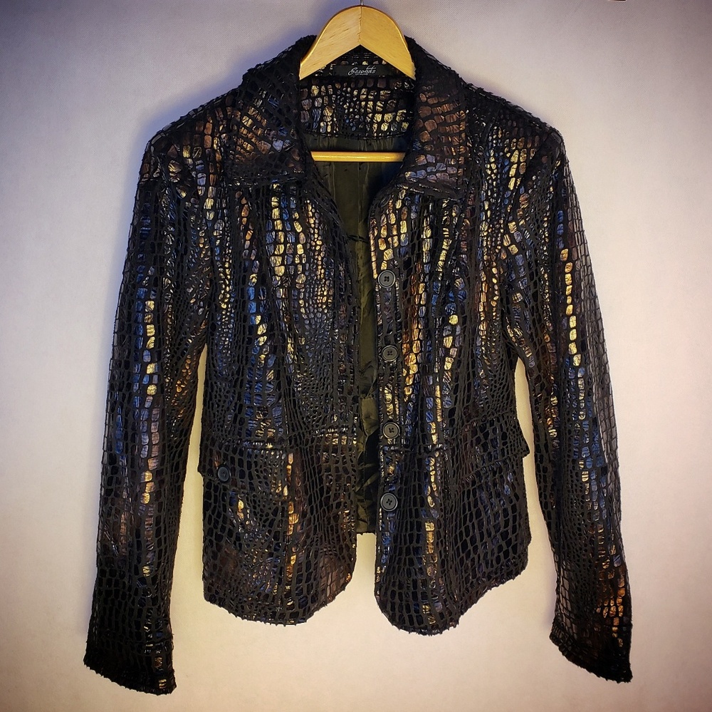$1815 Black Blazer Jacket - Essentials by Milano
